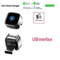 Skilldrive 2026 2 in 1 Mini Wireless CarPlay Adapter 2 Phones One-Tap Switch Android Auto AI Smart Box for Wired CarPlay Car
