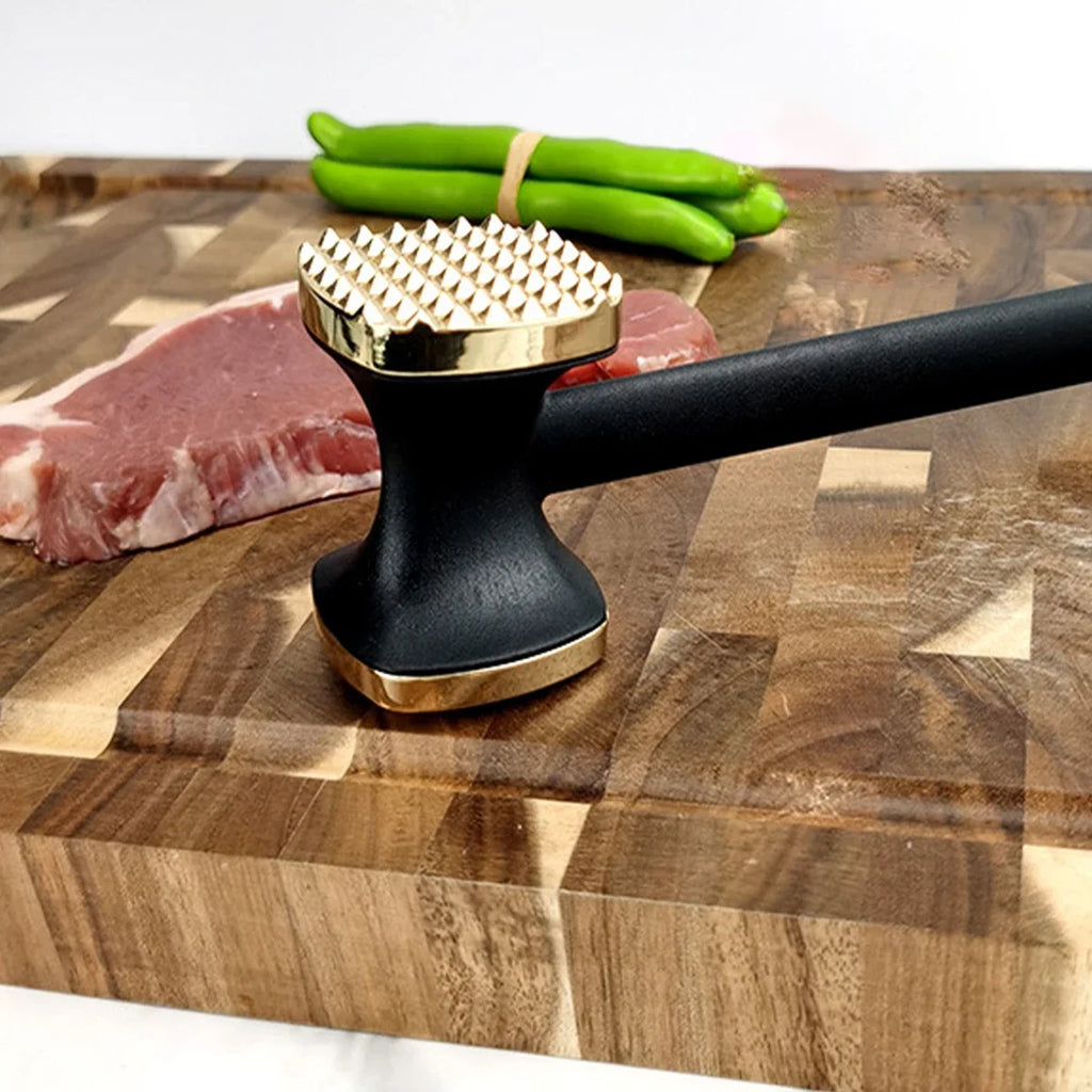 Steak Hammer Mallet Double-Sided Zinc Alloy Meat Tenderizer Food-Grade Meat Pounder Maximizes Food Flavor Meat Hammer