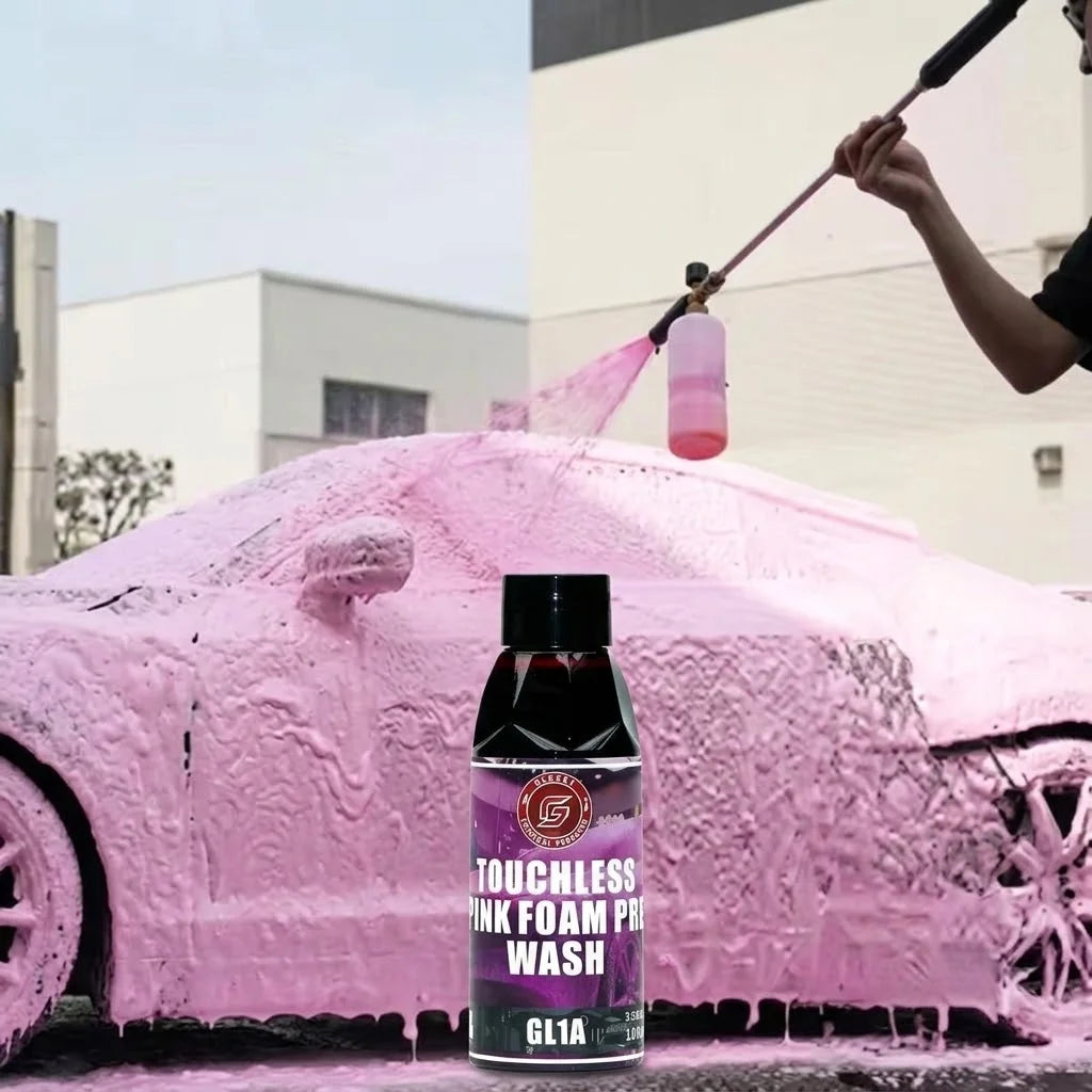 Premium Pink Foam Car Wash Soap Concentrate, High Foaming Cannon Liquid Detailing Cleanser, Extreme Dirt Remover & Shine Booster