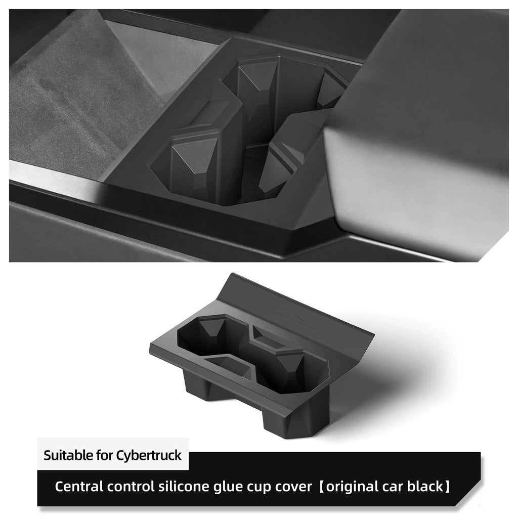 For Tesla Cybertruck 2024 2025 Water Cup Holder Central Control Drinks Holder Car Interior Accessories Water Cup Storage Box
