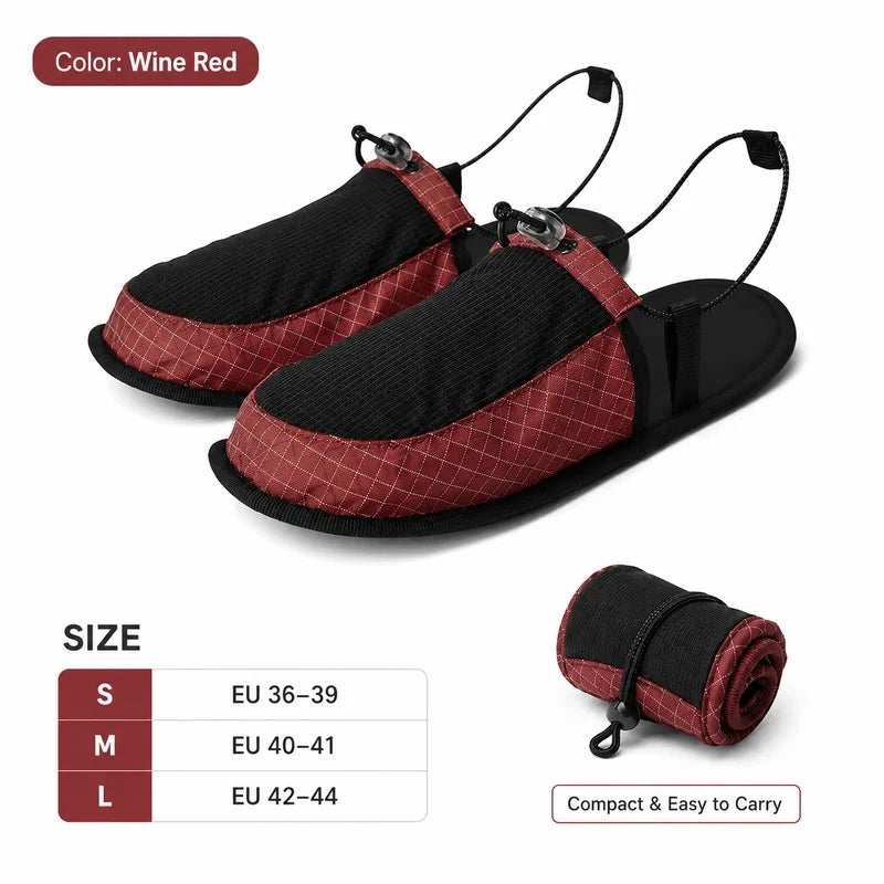 Foldable Quick Dry Water Slippers Anti Slip Barefoot Wading Shoes Lightweight Travel Beach Camp Hotel Portable Outdoor Sandals
