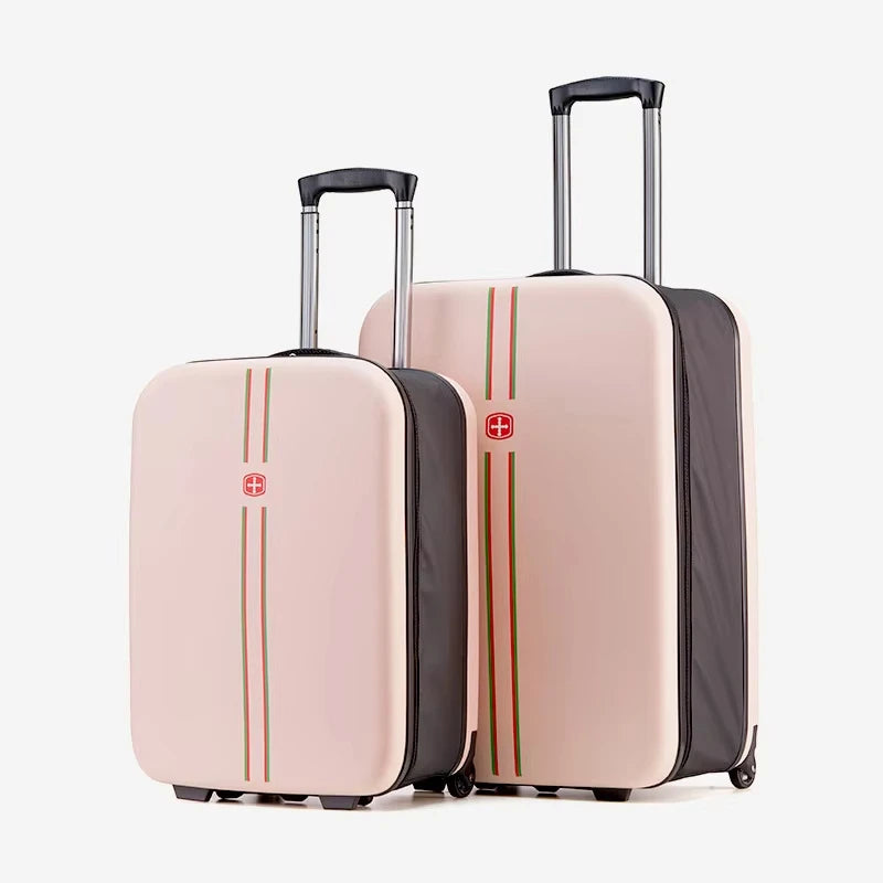New Arrival Folding Trolley Bag 20 "24" Luggage Case for Business Travel Lightweight Foldable School Suitcase Fashion Trunk Gift