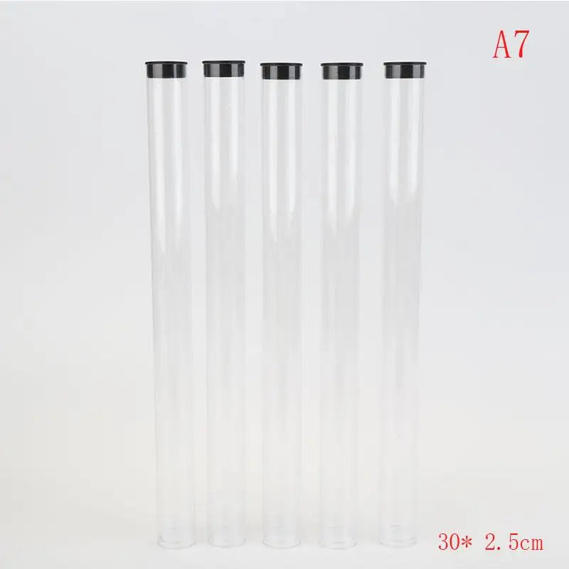 5 Pcs Clear Travel Toothbrush Case Storage Tubes With Lids Portable Toothbrush Holder For Travel/Camping/School/Home