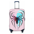 Dustproof Anti-Scratch Luggage Cover Fashion Spider Print Elastic Fits 18-32 Inch Suitcases Washable Durable For Travel