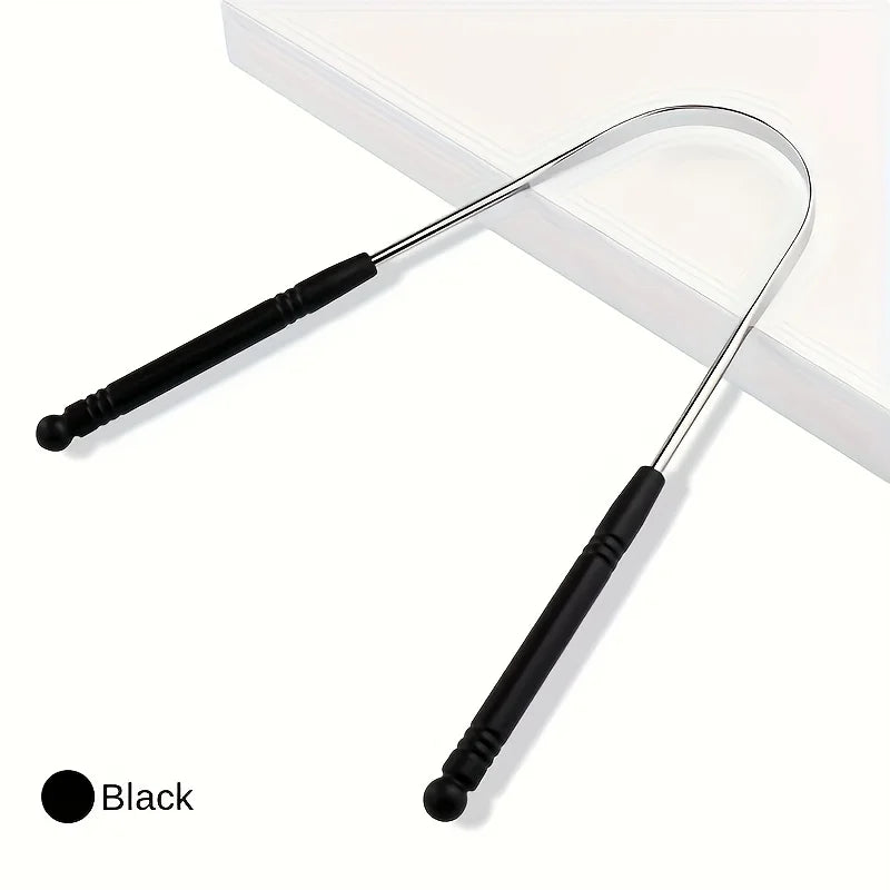 Stainless Steel Tongue Scraper U-Shaped Dental Cleaner for Bacteria/Plaque Removal with Multi-Style Options for All Users