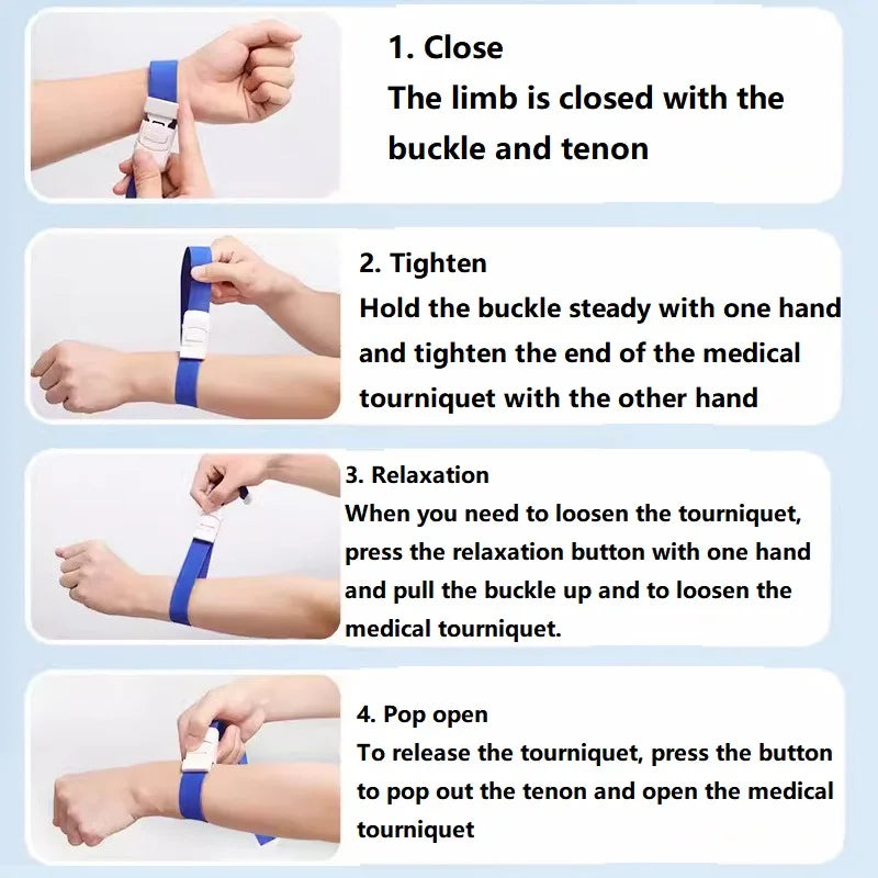 Colorful Medical Tourniquet Paramedic Quick Release Buckle Outdoor Sport Emergency First Aid for Nurse AQYP01