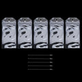 5pcs Simple Multi-functional Cruise Ship Luggage Tag Vertical Transparent PVC Waterproof ID Card Holder Travel Label