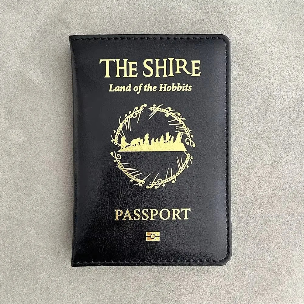 Shire of The Hobbit Passport Cover Travel Accessories Family Gifts Kingdom of Fairy Hobbiton Passport Holder