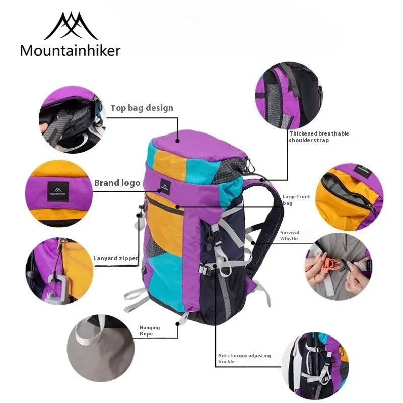 MOUNTAINHIKER 27L35L Outdoor Camping Mountaineering Bag Multifunctional Shoulder Backpack Hiking Travel Lightweight Tactical Bag