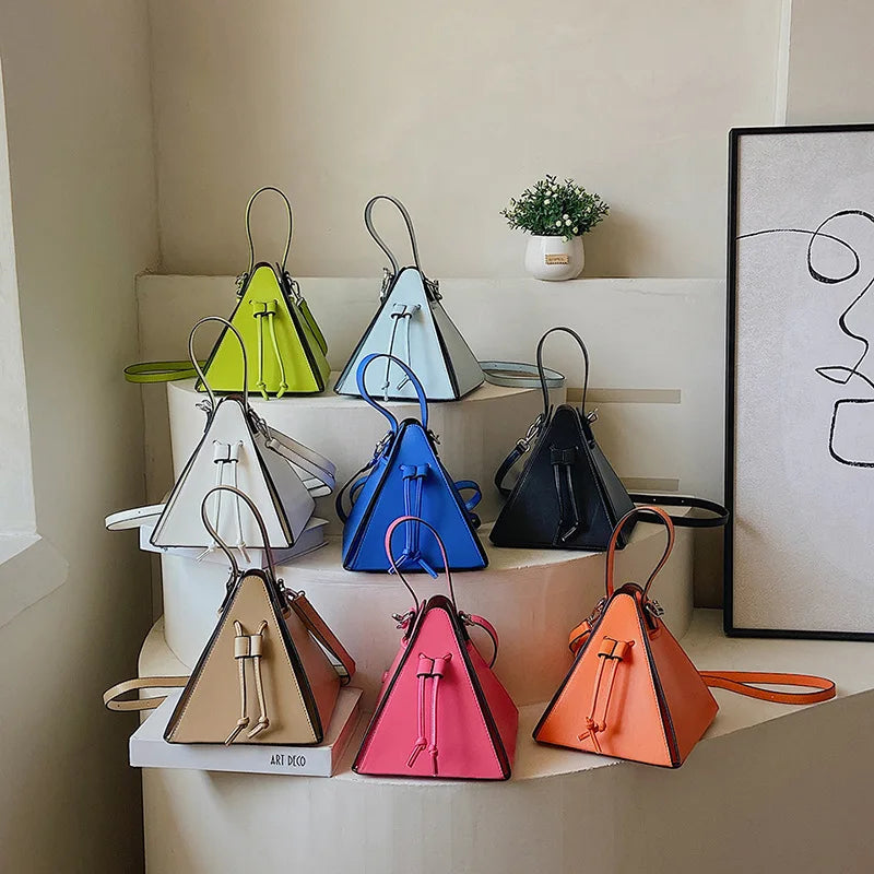 Fashion Ladies Shoulder Bags Handbag Sense of luxury Women Bags High quality Leather Crossbody Bag Designer Female Triangle Bags