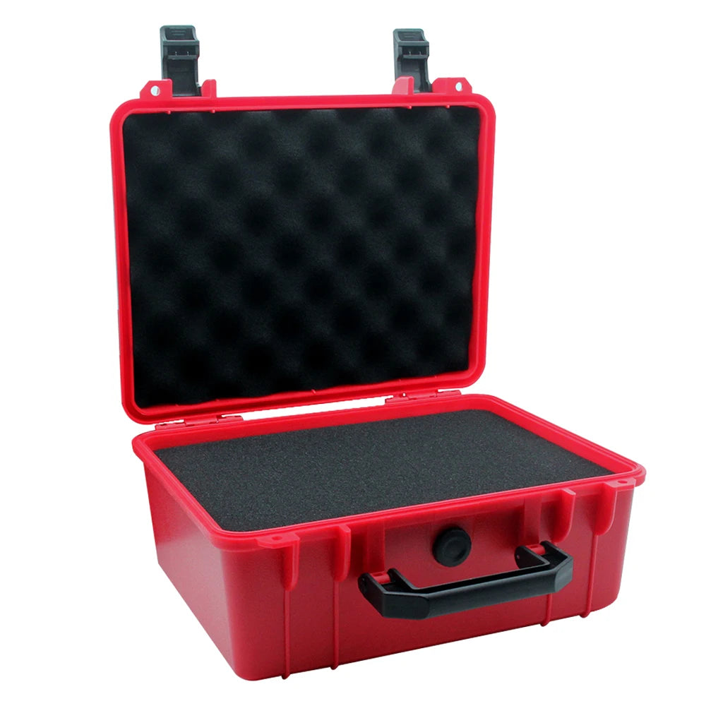 Waterproof Hard Toolbox Safety Protector Box Portable Organizer Hardware Storage Pistol Case With Pre-cut Sponge Storage Box