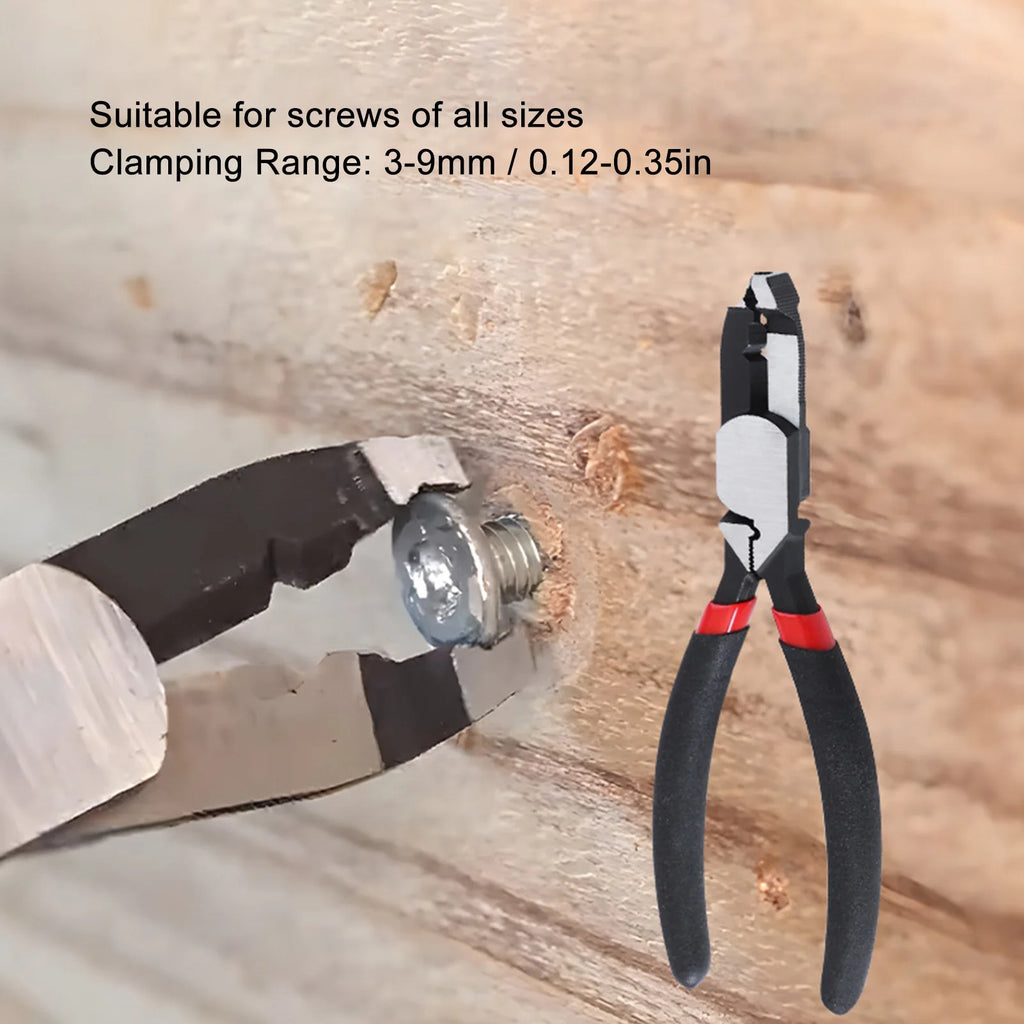 Screw Extractor Linesman Pliers Screw Extractor Pliers Multifunctional Carbon Steel Wire Stripper Side Cutting Pliers