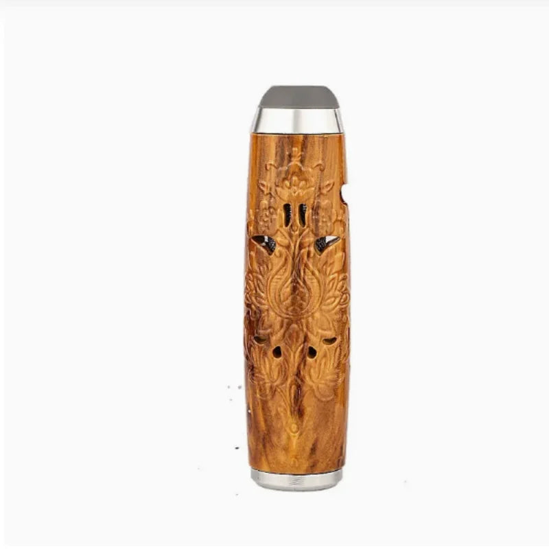 Mini Retro Print Car-Mounted Ashtray Dustproof Windproof Outdoor Lazy Person's Vehicle Ashtray