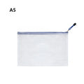 1/3pcs PVC transparent waterproof mesh zipper file bag Mesh zipper archive bag Storage office supplies Household storage bag