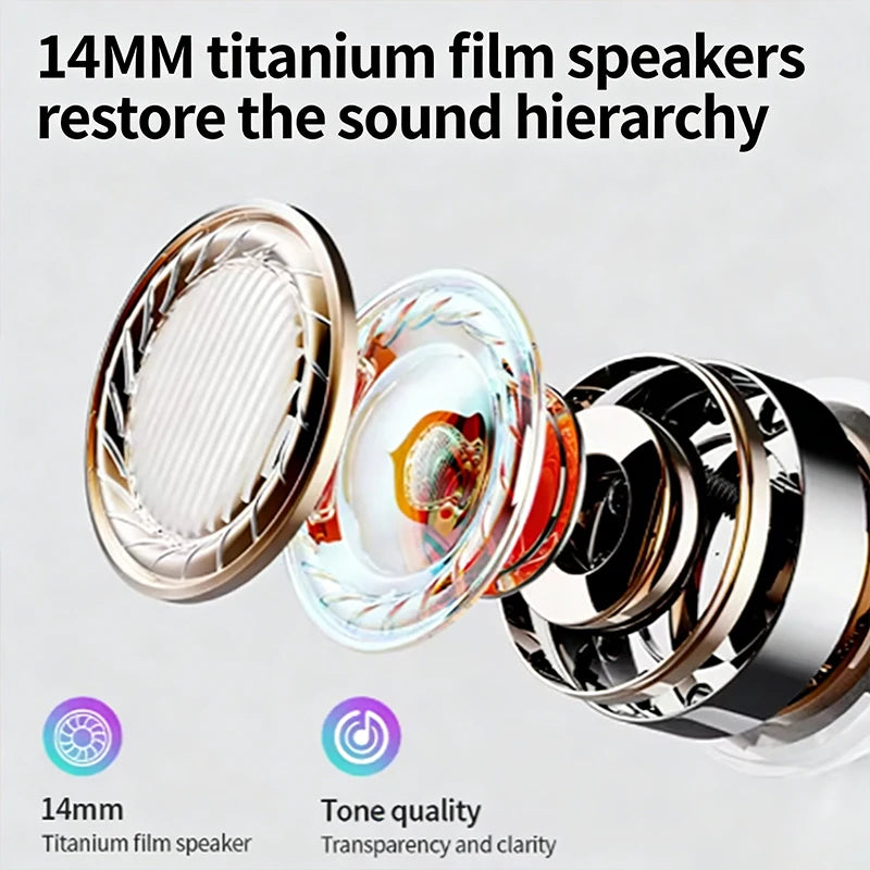 TWS Wireless Bluetooth-compatible Headphones, Gaming Noise Cancelling Wireless Earbuds
