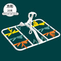 Portable Travel Laundry Drying Rack Plastic Foldable Clothesline Multi-clamp Socks Underwear Drying Rack Compact Storage Orga...