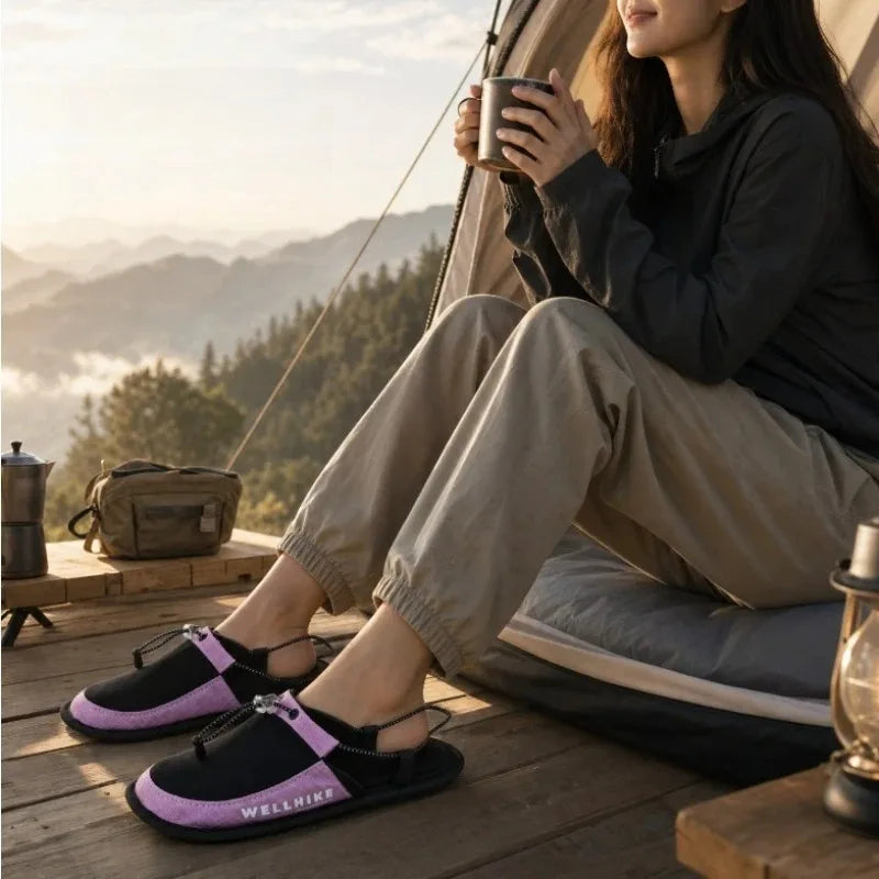 Ultra-Light Portable Travel Slippers Non-Slip Outdoor Beach Aircraft Hotel Slippers Reusable Comfortable Home Slippers