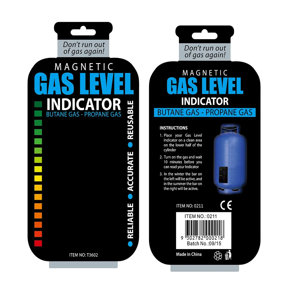 Portable Gas Indicator Level Practical Propane Butane LPG Fuel Gas Tank Level Indicator for Home Kitchen Outdoor Use