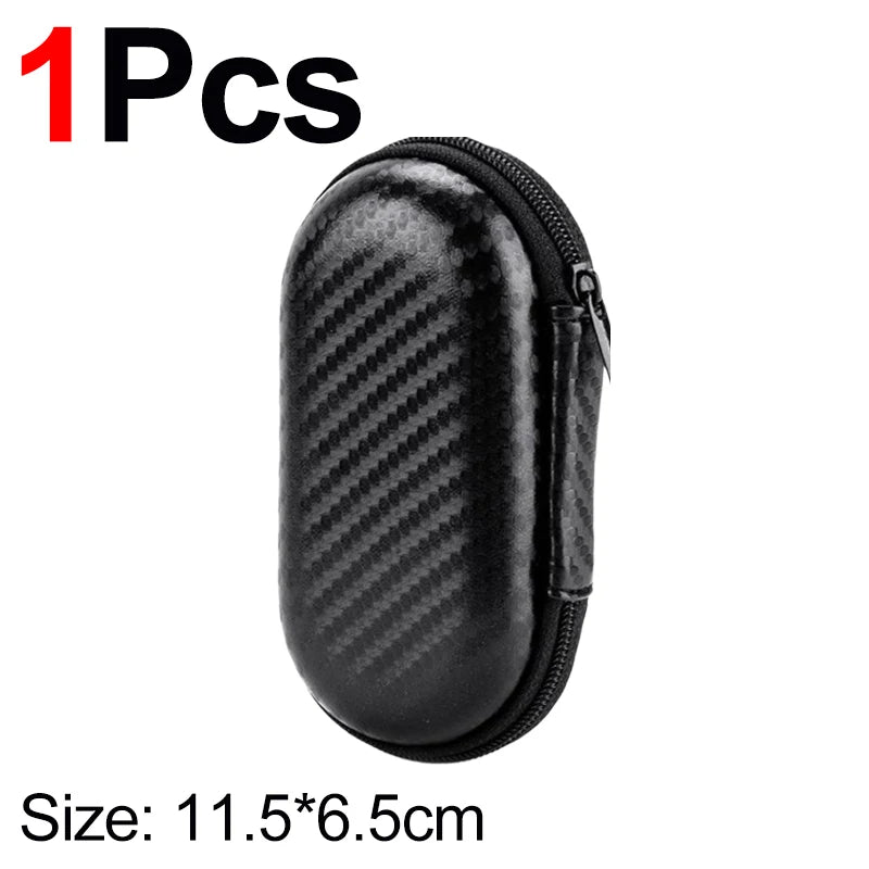 1/3Pcs EVA Data Cable Storage Bag Portable Bluetooth Earbuds Storage Box Digital Product Electronic Charger Case Mini Hard Shell