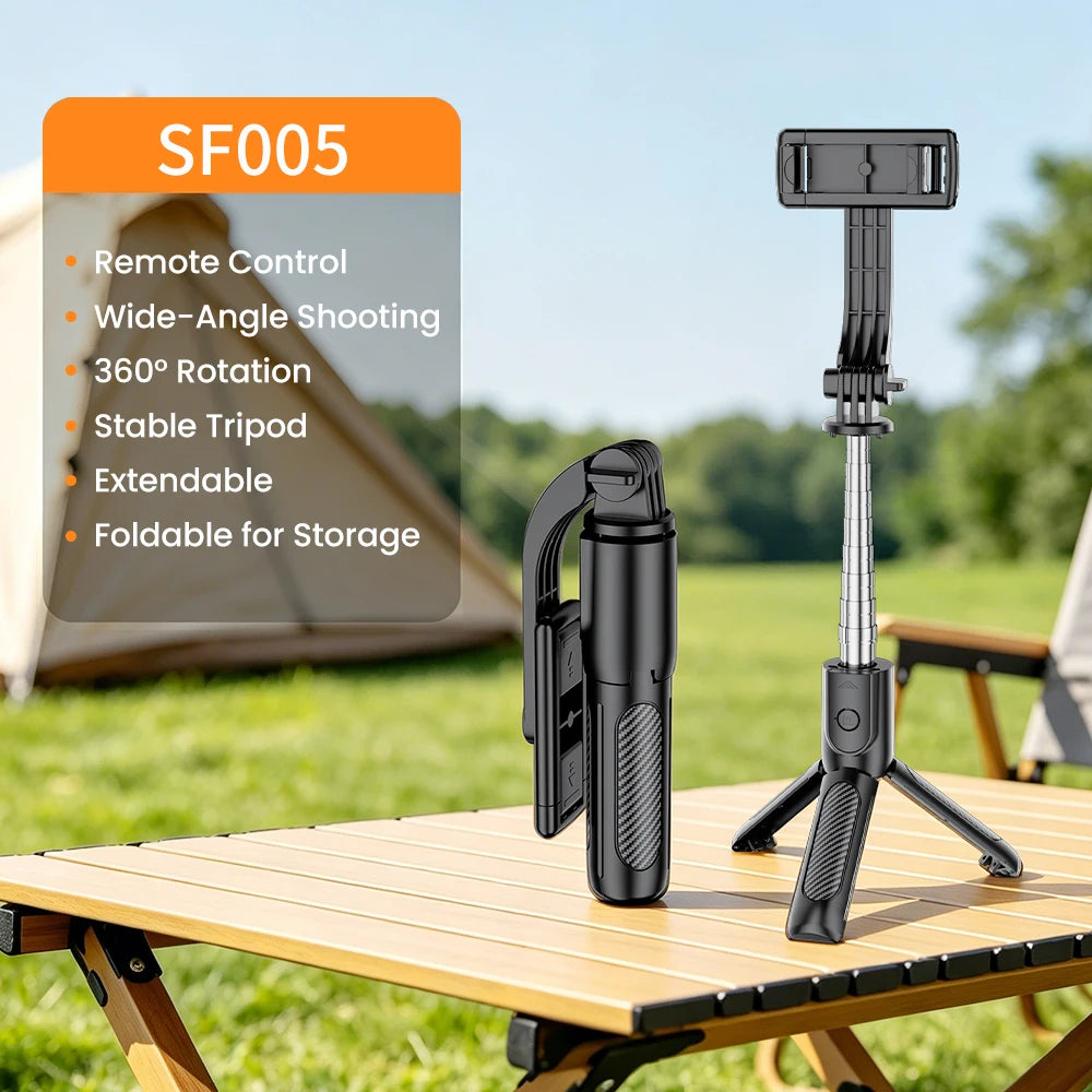 Multifunctional Selfie Stick With Light Portable Tripod Stand 360° Rotation Remote Extendable Tripod For Phones Live Streaming