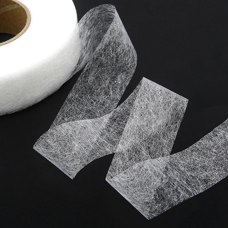 60Meters/Roll Double-sided Non-woven Interlining Adhesive Fabric Cloth Iron On Hem Tape Interlining Web DIY Sewing Crafts