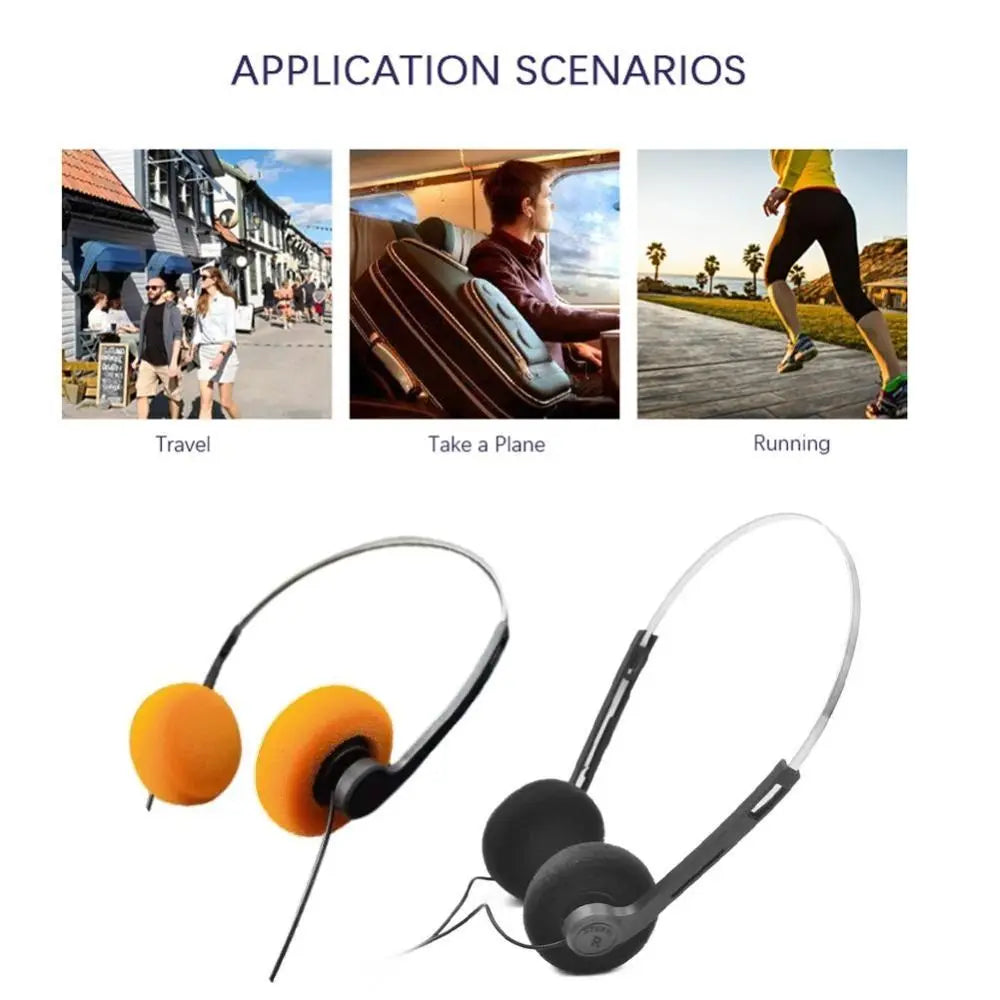 Retro Underwire Headphones Portable Wired Small Music Mp3 Walkman Sports Fashion Photo Props - Fashionable Vintage Headset