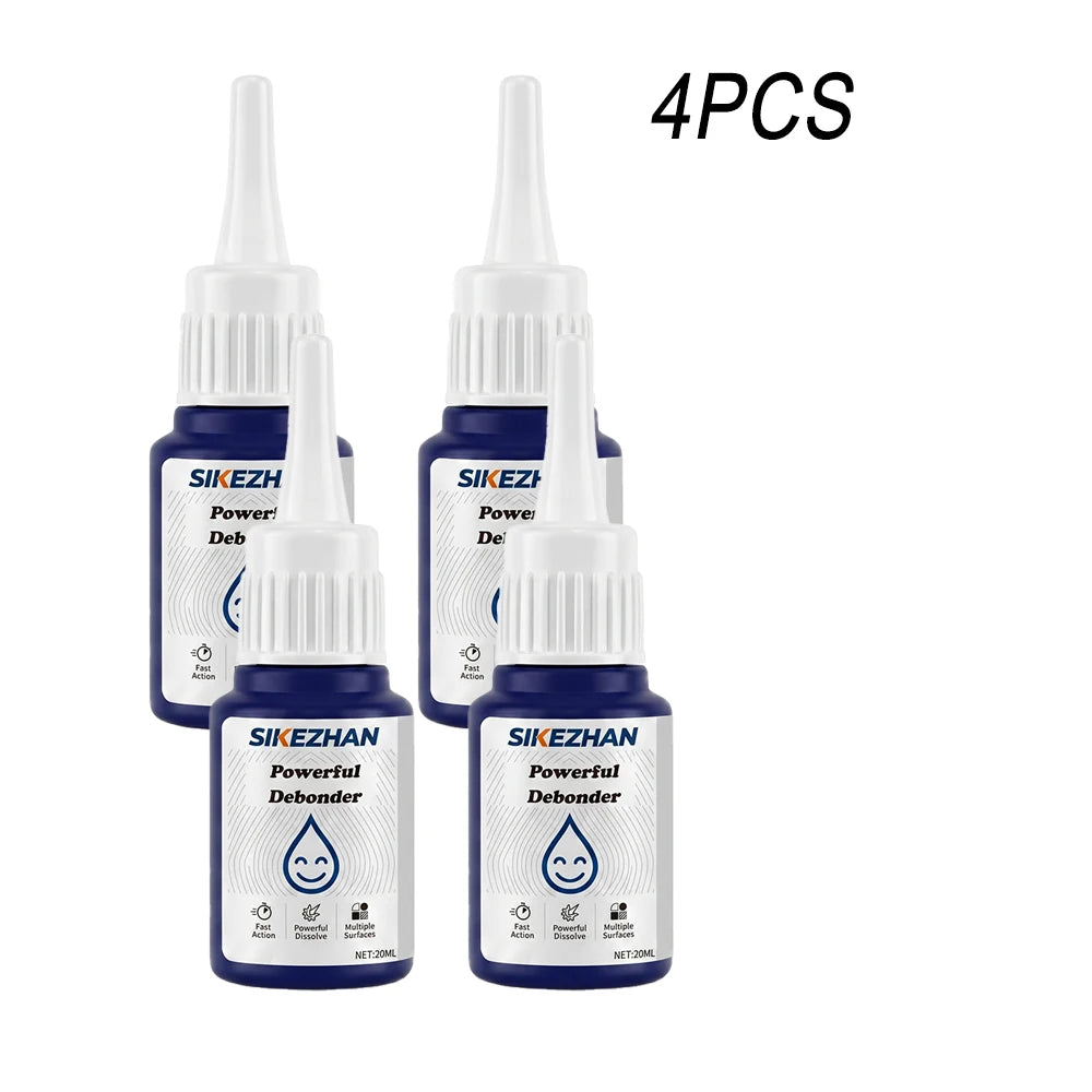 Super Glue Remover Debonder Fast Acting Multi Surface Safe Adhesive Cleaner Liquid for Plastic Glass Home Car Tape Residue 20ml