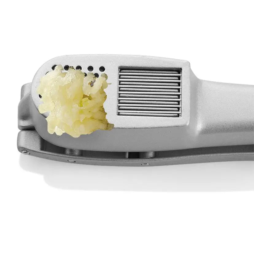 1 Pcs 2-in-1 Multifunctional Kitchen Household Manual Garlic Press Aluminum Alloy Garlic Chopper Kitchen Vegetable Tool