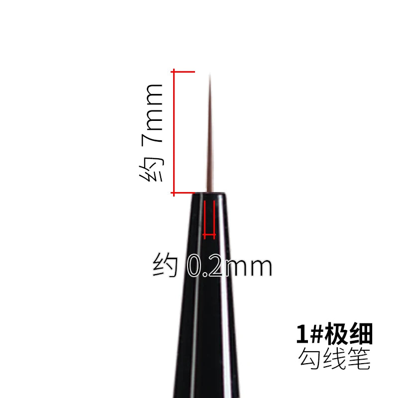 RAYSTUDIO Modeling Brushes Series Fine-point / Liner / Flat / Dry Brush Functional Tool for Model Panel Wash Building Hobby Tool