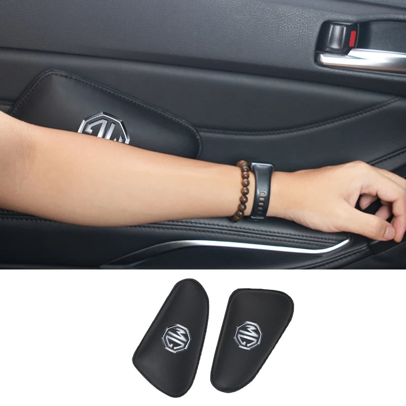 Car Knee Leg Protective Pad Foot Armrest Cushion Auto Accessories For Morris Garages MG 3 5 6 7 HS ZS GS Hector TF GT ZR RX5