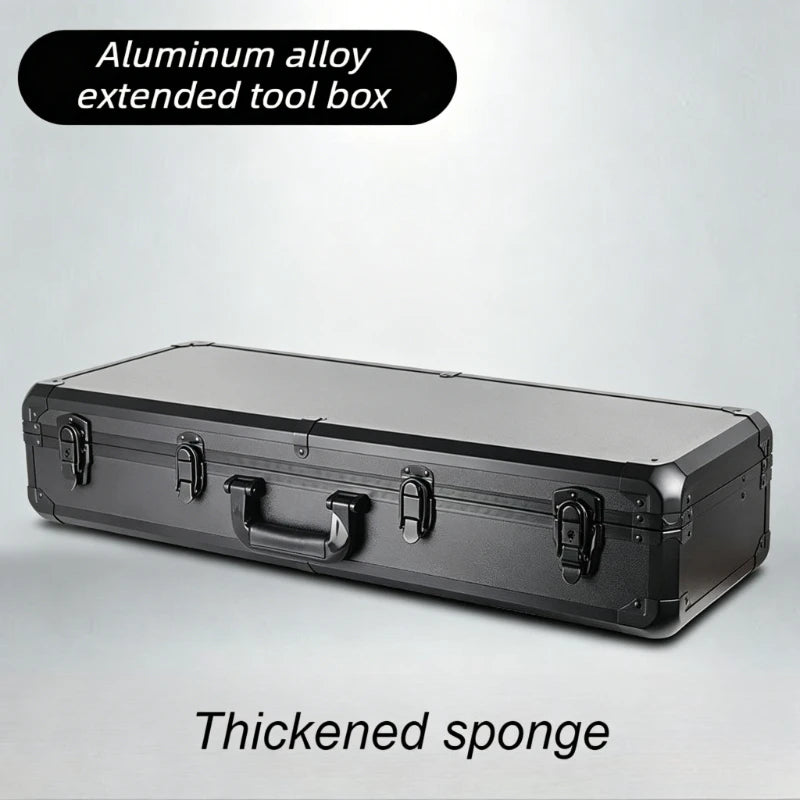 Aluminum Alloy Tool Case Large Capacity Suitcase Shockproof Instruments Equipment Protective Box Portable Hardware Storage Box