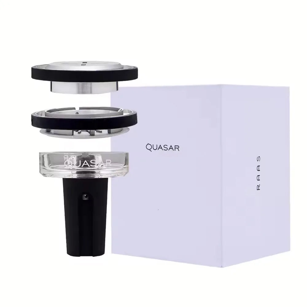 Quartz Hookah Pot Chicha Nargile Shisha Bowl Aluminum Alloy Carbon Partition Set Glass hookah Bowl Smoking Accessories