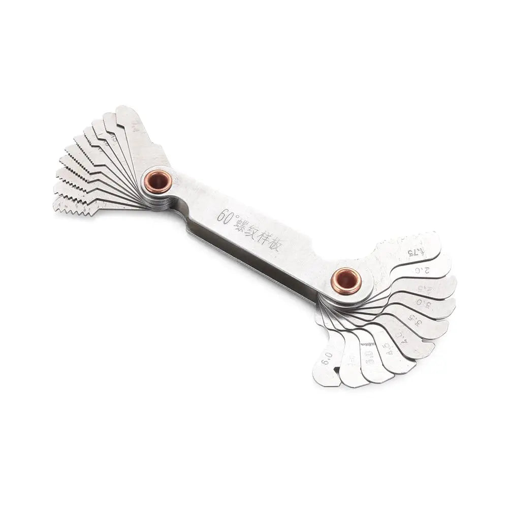 Carbon Steel Measuring 55/60 Degree Screw Pitch Center Measurement Gear Tooth Gauges Thread Plug Gauge