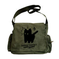Women's Vintage OMG Cat Print Messenger Bag Large Capacity Crossbody Tote with Adjustable Strap Handbags Daily Commuting