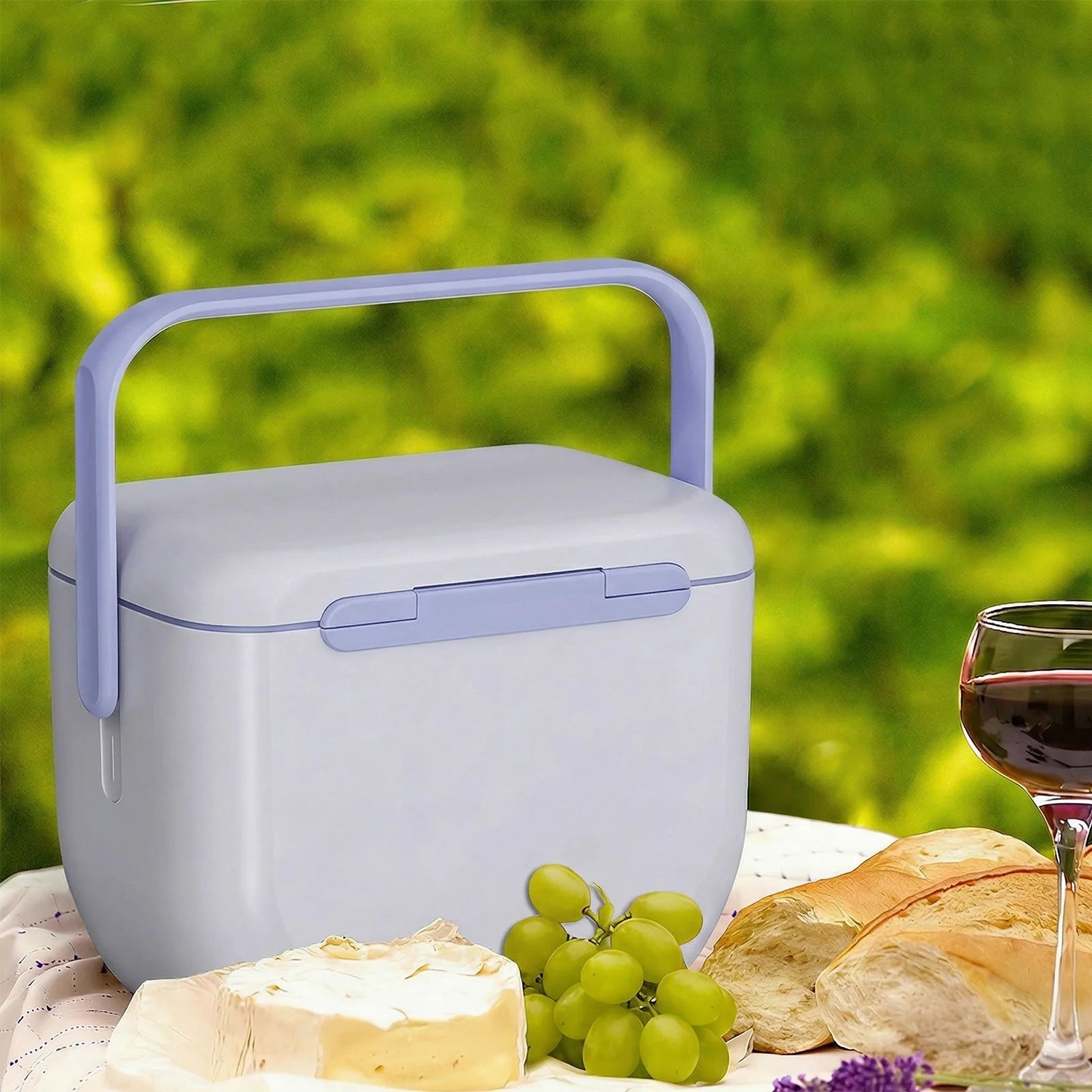 6L Portable Fishing Cooler Box with Lid Ice Container Heat Preservation Portable Ices Bucket for Outdoor BBQ Fishing Picnic