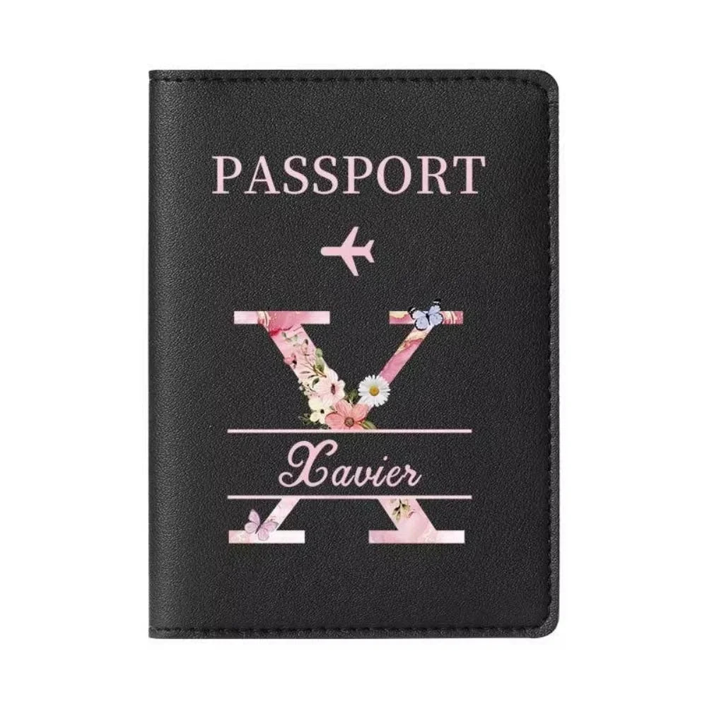 Personalized Passport Holder with custom Cute Cartoon Shiba Print, Multifunctional Ticket & Travel Document Organizer