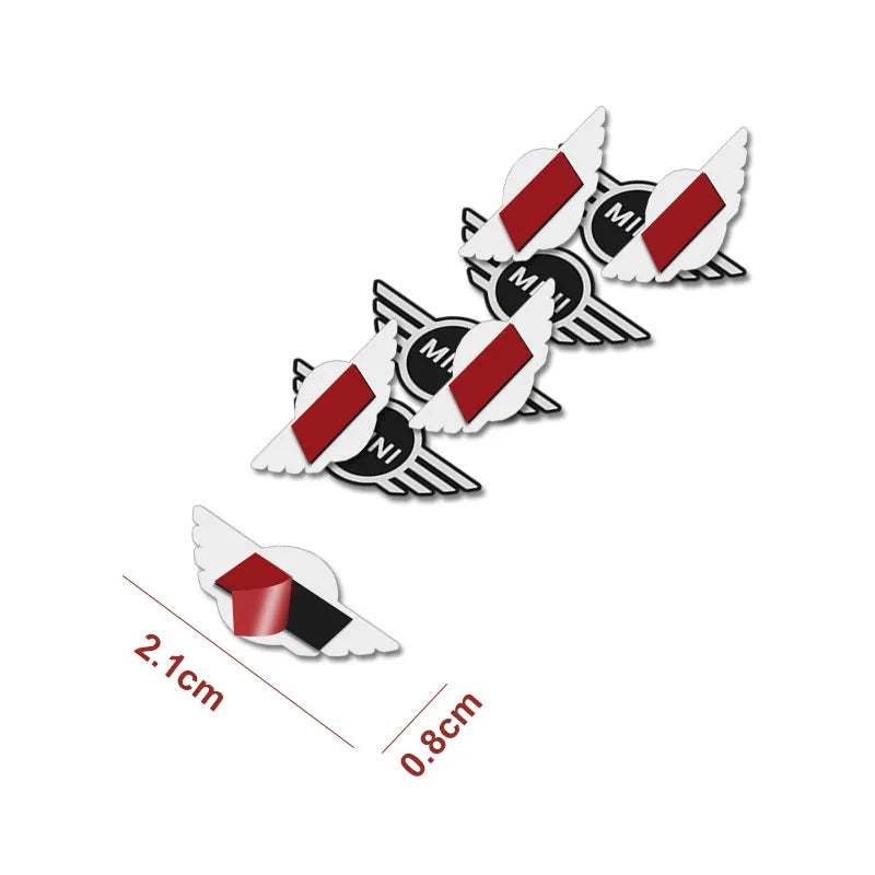 Mini Badge Aluminum 3D Car Audio Stickers For Mini Cooper JCW Works F54 F55 F56 F57 F60 R50 R52 R53 R55 R56 R57 R58 R59 R60 R61