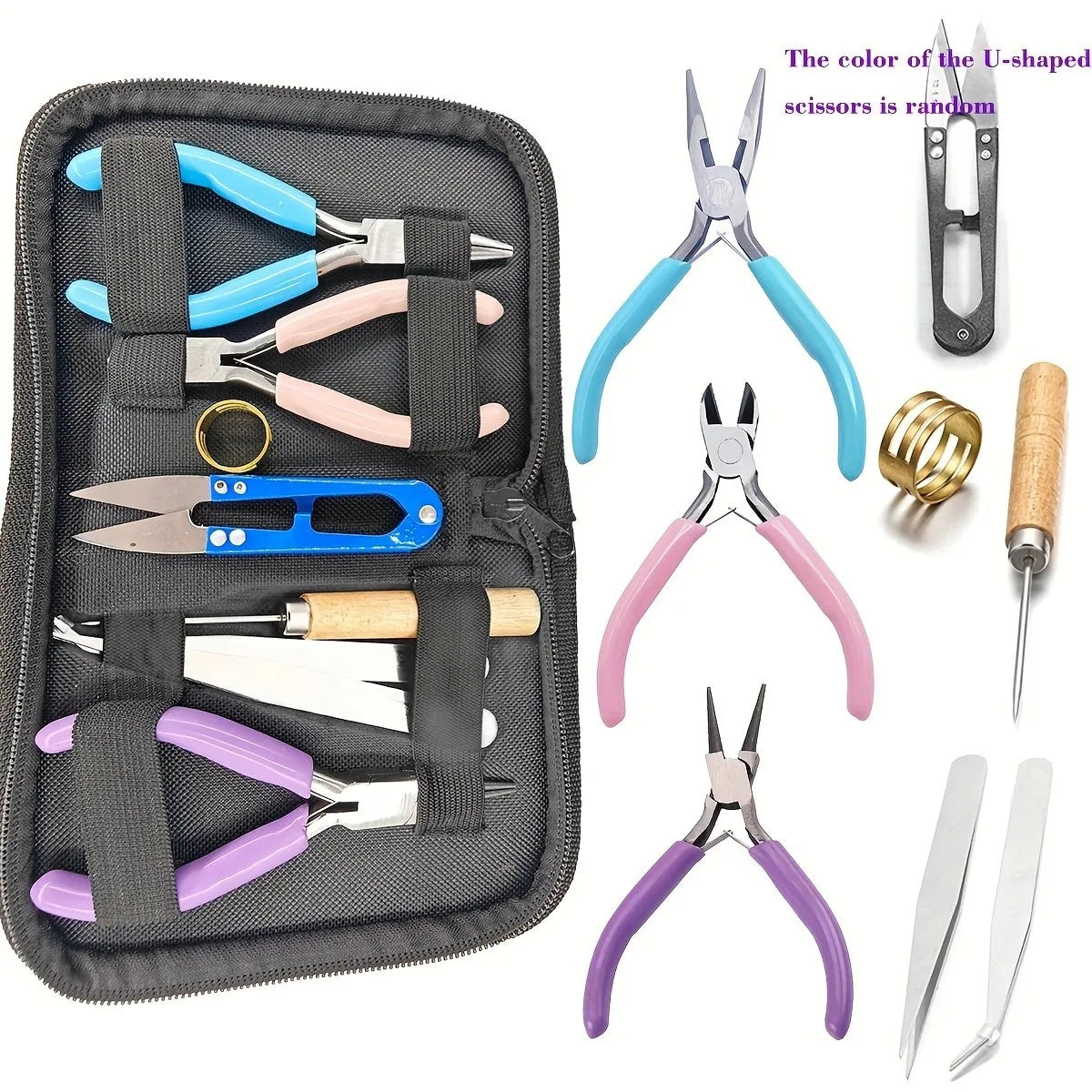 ewelry Making Pliers Scissors Cutter Tweezers Beading Tool Kit, 8Pcs Jewelry Diy Tools Tools Jewelry Jewelry Tools & Accessories