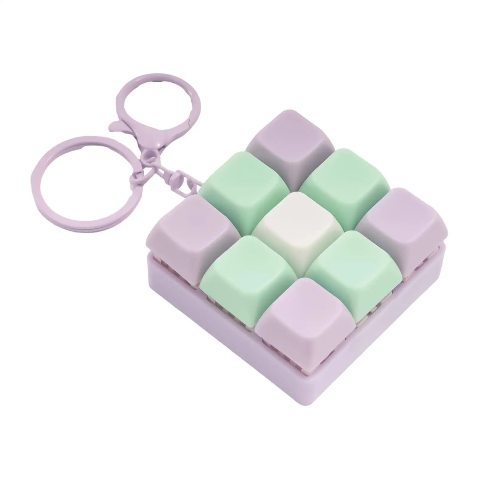 Keyboard Fidget 9 In 1 Detachable Sensory Button Gadget Keycap Fidget for Classroom School Work Home Car Airplane Travel Outdoor