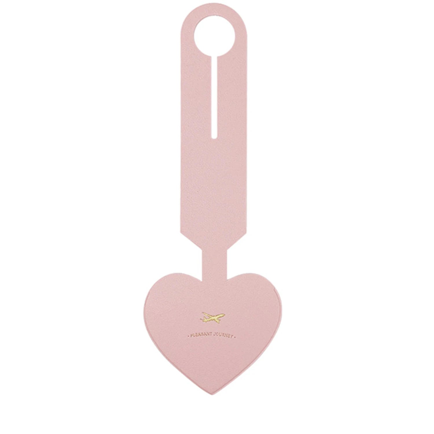 Simple Heart Shape Leather Luggage Tag Women Travel Suitcase ID Address Holder Girls Baggage Tags Boarding Bag Portable Label