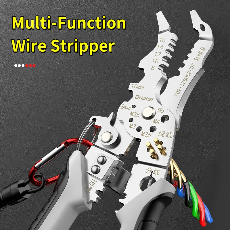 Multi-Function Professional Elbow Wire Stripper Pliers Crimping Tool Electrician Tool Wire Crimper Cutter Wiring Tools Hand Tool