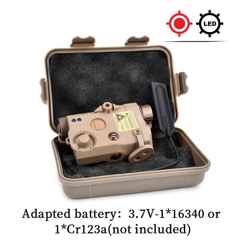 Tactical ATPIAL (LA-5C/PEQ UHP) Ultra High Power AN/PEQ-15 Scout LED Fit 20MM Rail Hunting Outdoor strong light flashlight