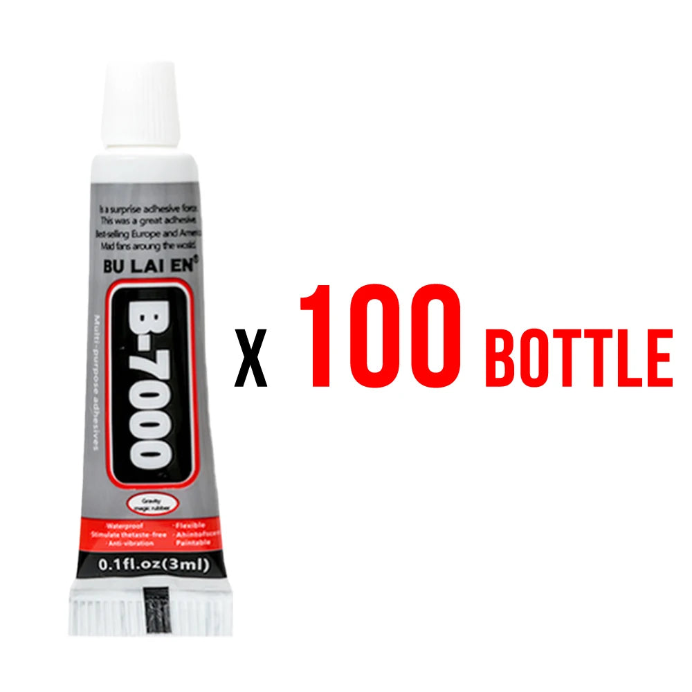 3ml B7000 Glass Plastic Universal Diy Super Glue 502 Clear Contact Phone Repair Wood Rubber Metal Glass Adhesive Office Supplies