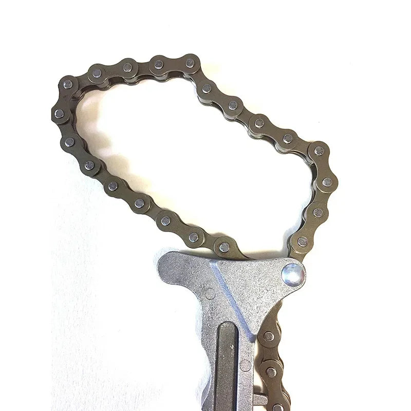 Universal Oil Chain Wrench  Fuel Filter Filters Remover Tool Car Engine Torque Grip Spanner Plier