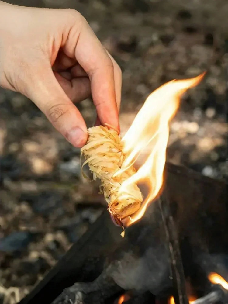 2to100pcs Charcoal Fire Starters – Odorless,  BBQFireplace, Wood Stove & Camping. Essential for Kitchen, Outdoor Travel & Cocina