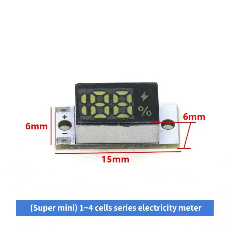 Innovative Mini Battery Level Indicator for 1-4S Lithium Batteries with User-Friendly Smart Button Feature