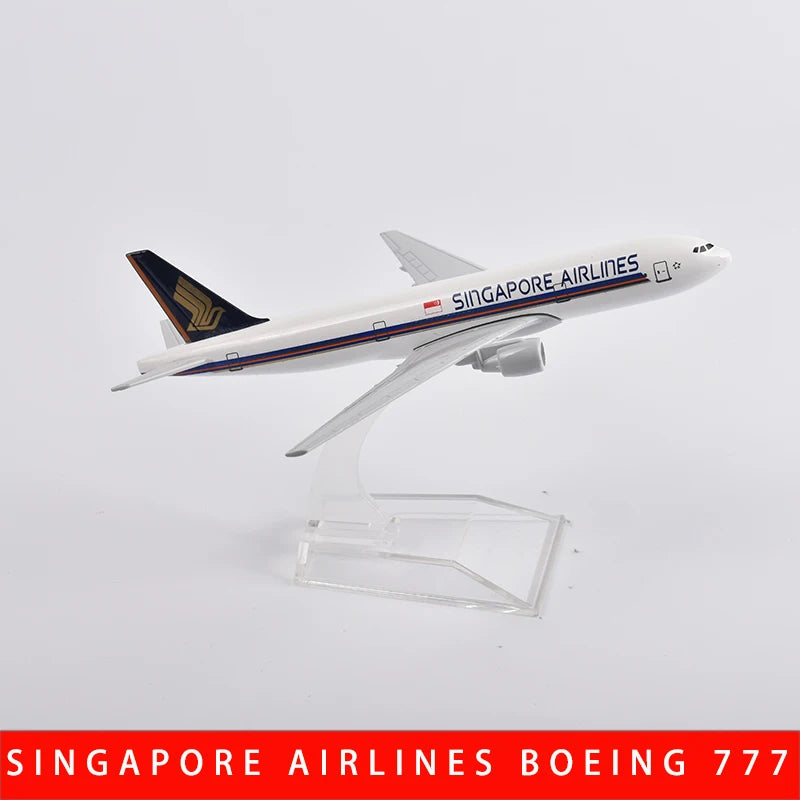 JASON TUTU B747 Airplane Model B777 Aircraft Model Diecast Metal 1/400 Scale Adult Children Collection For Display Show Gift