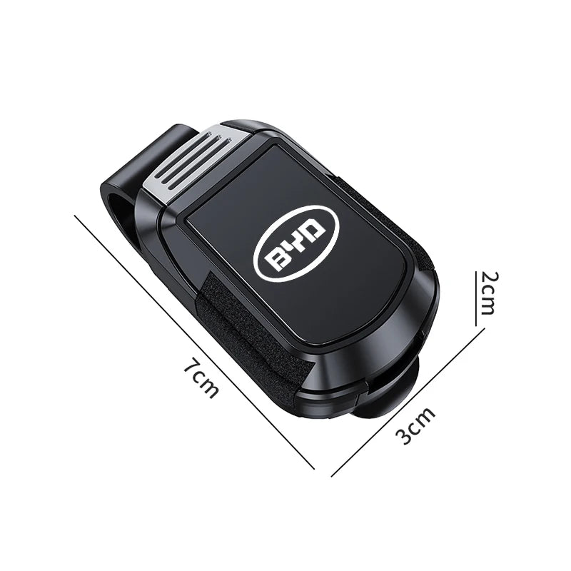 Car Sun Visor Glasses Clip For BYD Atto E6 Tang F3 Song F3R Qing Yuan I3 S7 Mirror Style Sunglasses Holder Frame Car Gadgets ﻿ ﻿
