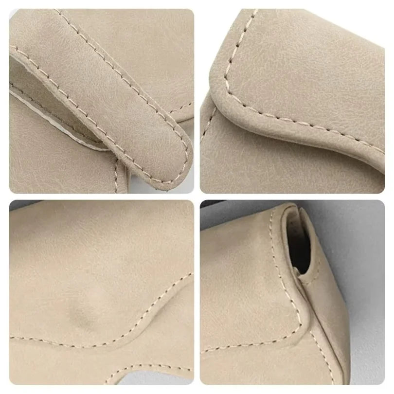 Car Eyeglass Case Automatic Closing Non-slip Auto Sun Visor Glasses Holder Magnetic Multi-functional Eyewear Clips Wholesale