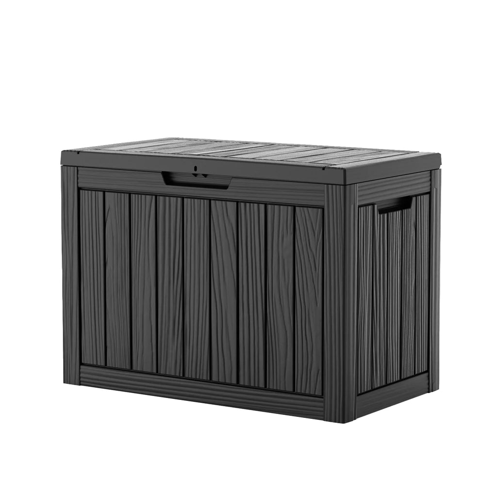 45Gallon Waterproof Outdoor Storage Box,Resin Deck Box,Lockable Outside Storage Box Container for Patio Furniure